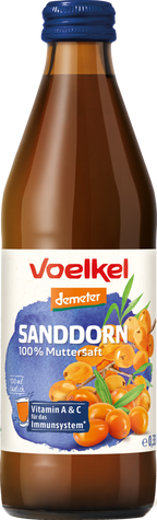 Sanddorn 100% Muttersaft demeter 330 ml