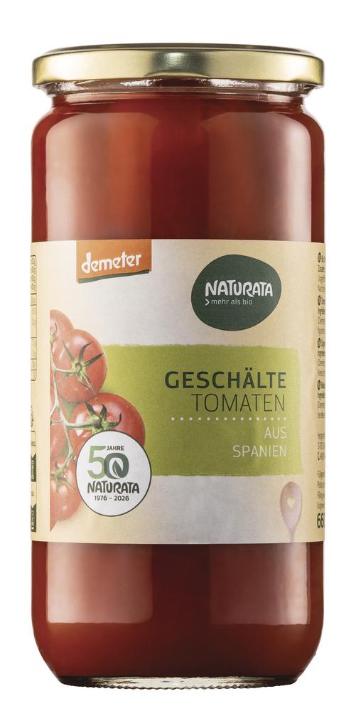 Tomaten geschält in Tomatensaft demeter 660 g