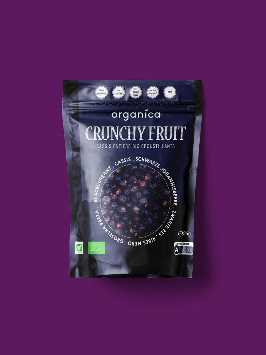 Crunchy Fruit Schwarze Johannisbeere gefriergetroc 25 g
