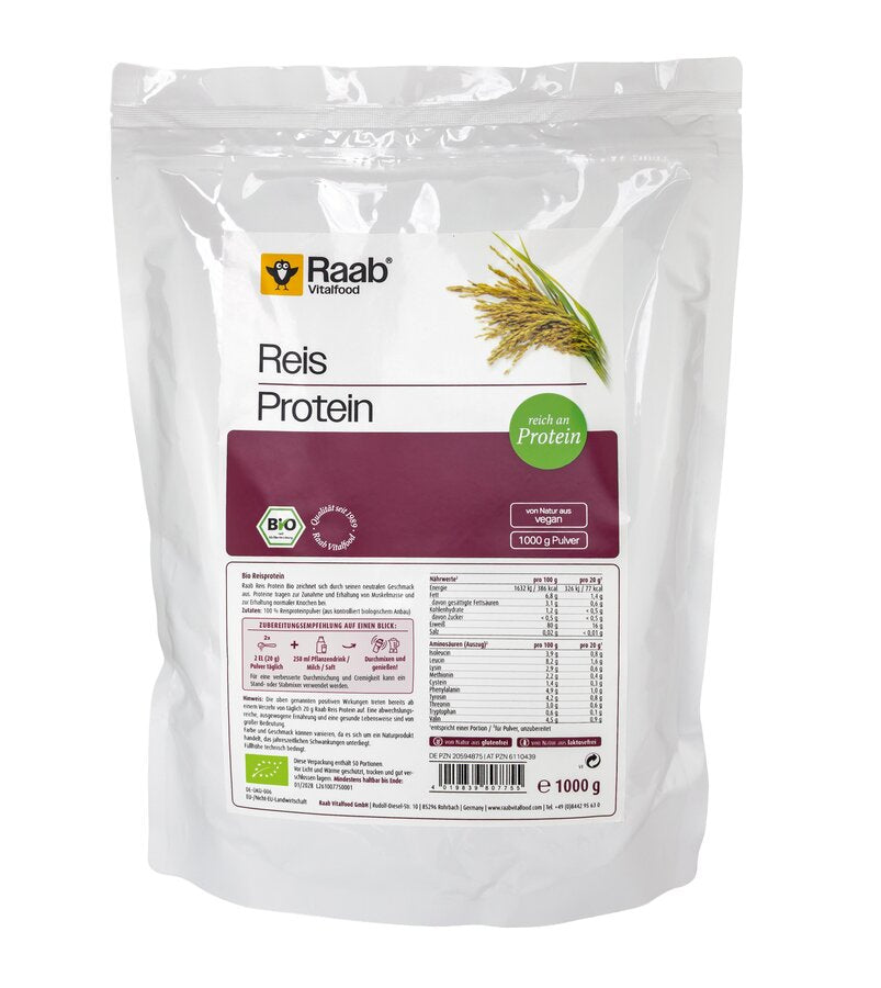 Reis Protein Pulver Beutel 1 kg