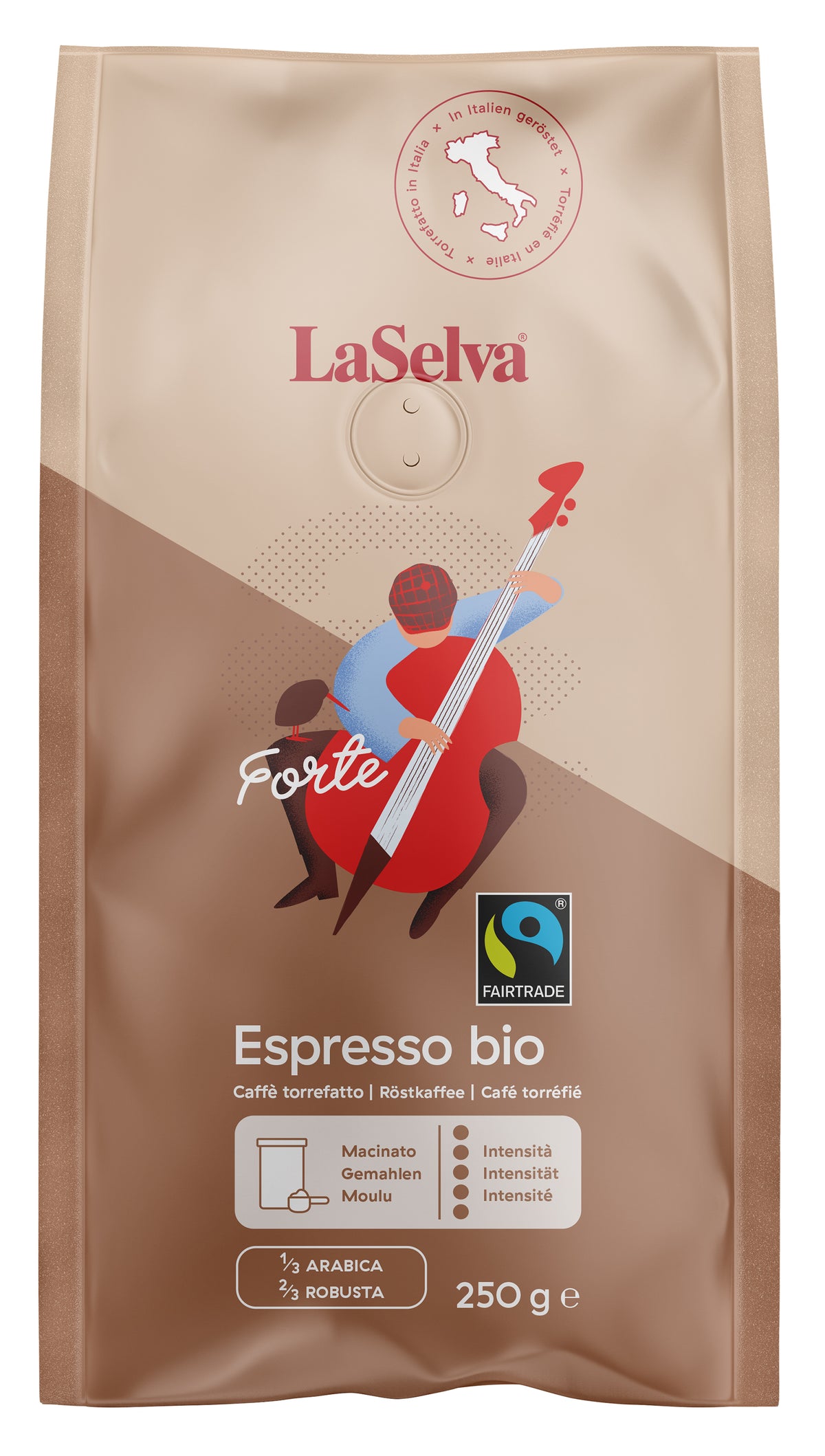 Forte Espresso gemahlen 1/3 Arabica - 2/3 Robusta 250 g