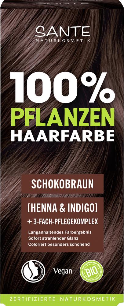 Pflanzenhaarfarbe Pflegekomplex SCHOKOBRAUN 02 100 g