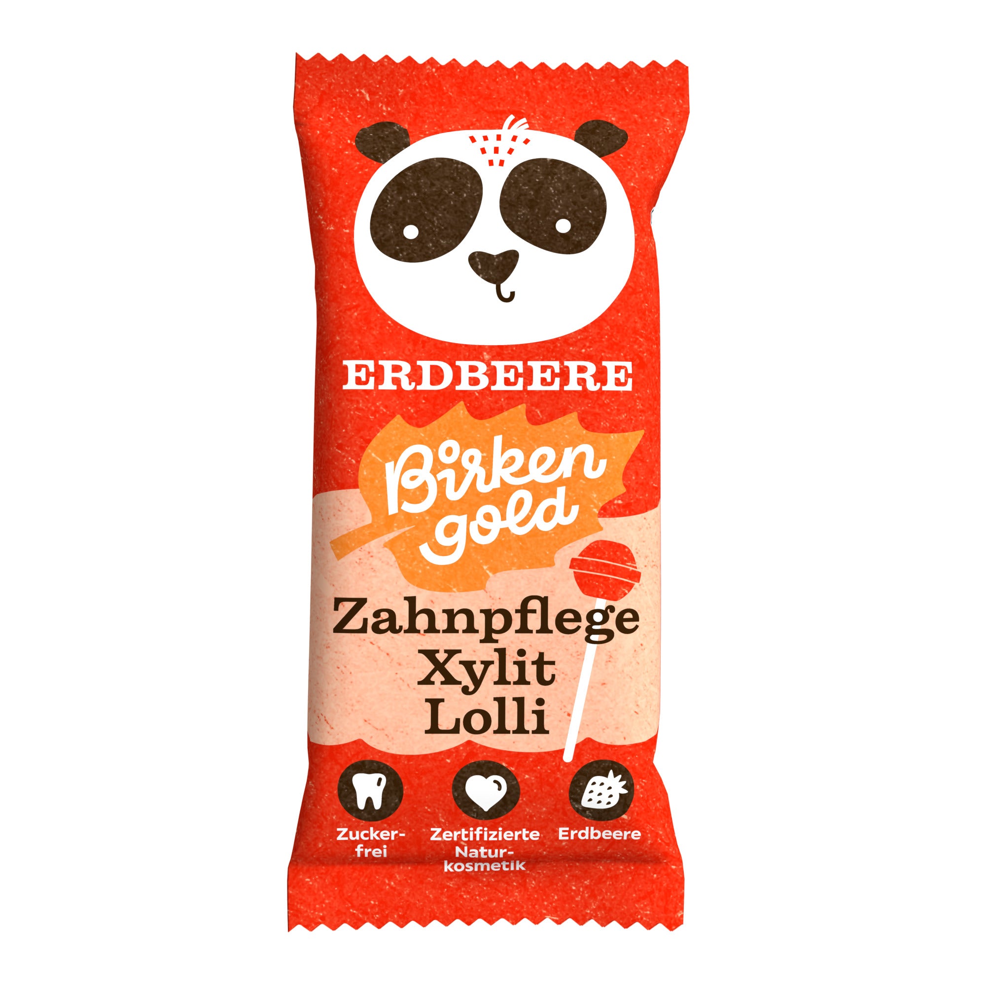 Zahnpflege Xylit Lolli Erdbeere 6 g