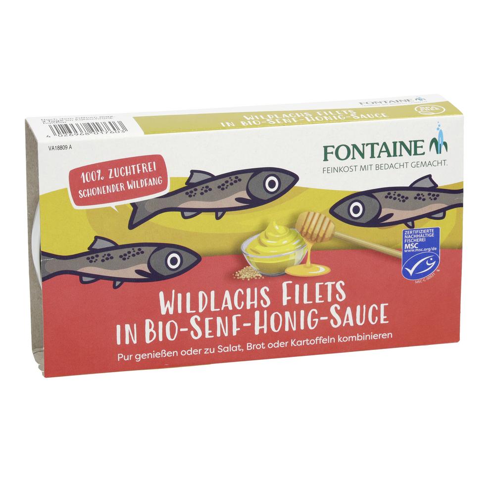 Wildlachsfilet in Bio-Senf-Honig-Creme 200 g