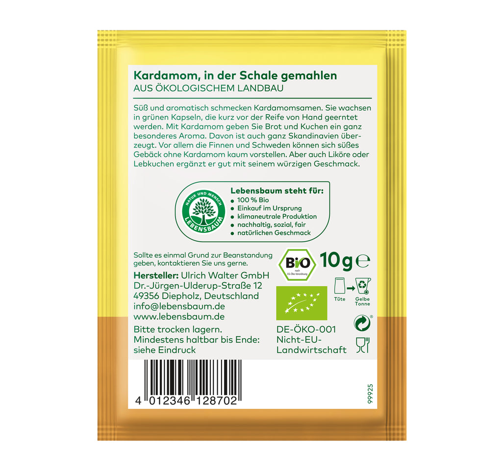 Kardamom  in der Schale gemahlen 10 g
