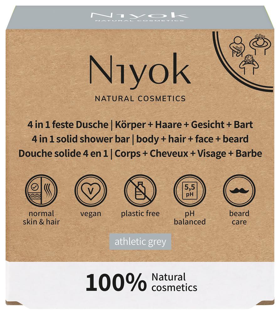 4in1 feste Dusche Körper-Haare-Gesicht-Bart 80 g