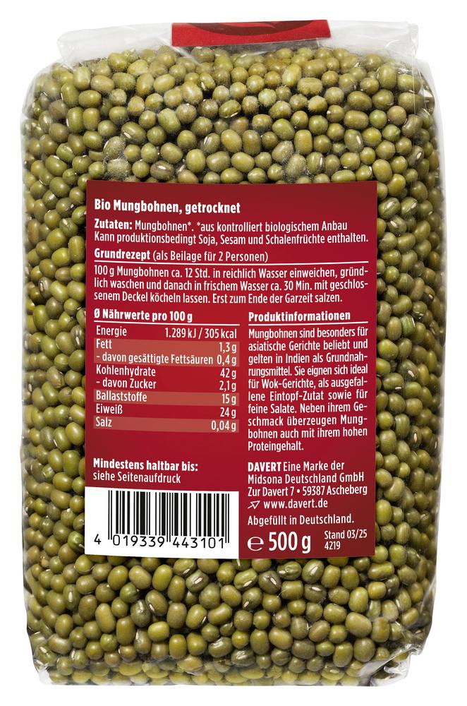 Mungbohnen Fair Trade IBD 500 g