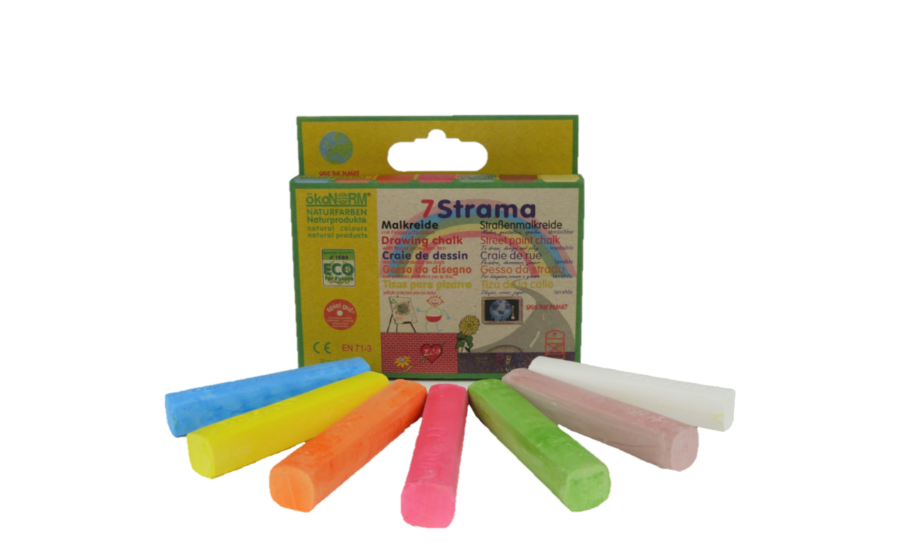 Straßenmalkreide 7 Farben 1 Stk