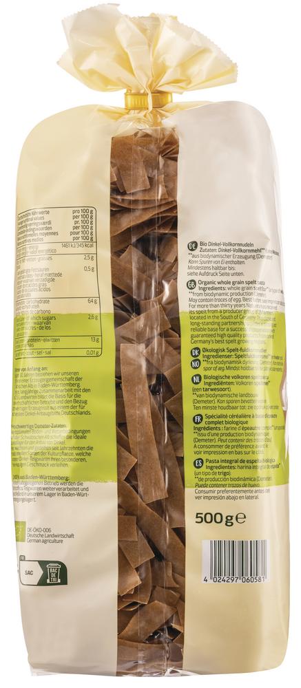 Bandnudeln VK-Dinkel demeter 500 g