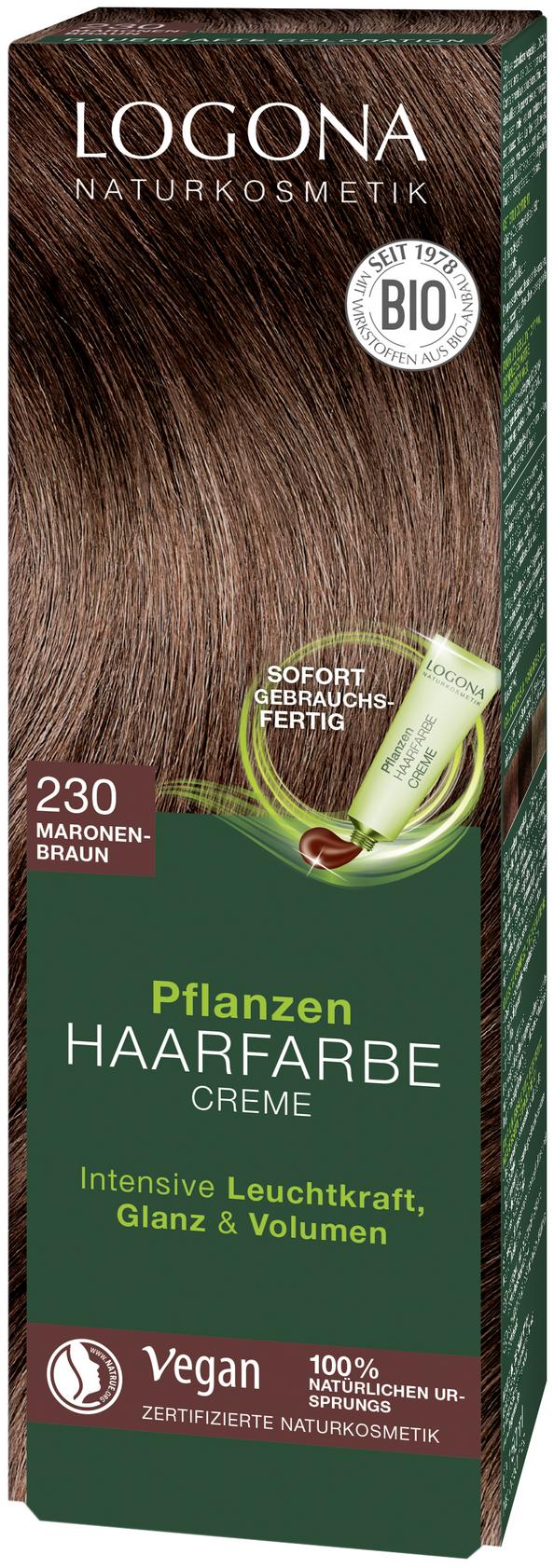 Pflanzen Haarfarbe Creme 230 maronenbraun 150 ml