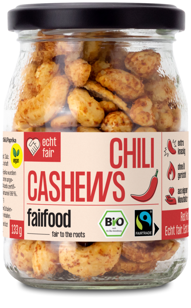 Cashewkerne Feuertänzer Chili & Paprika Ofengeröst 133 g