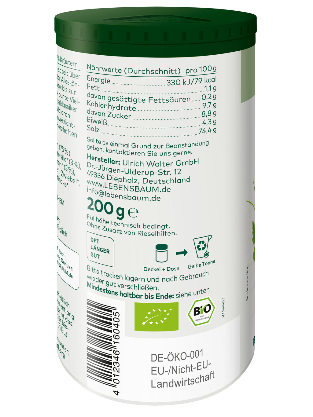 Kräutersalz demeter 200 g