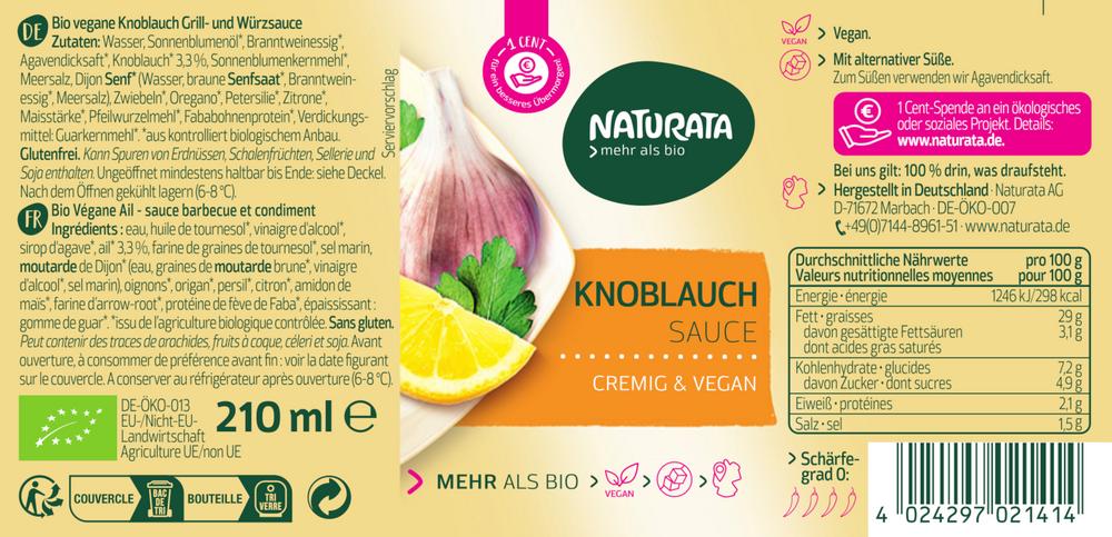 Knoblauch Sauce 210 ml