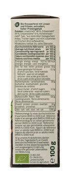 Knusperbrot Linsen Erbsen 100 g