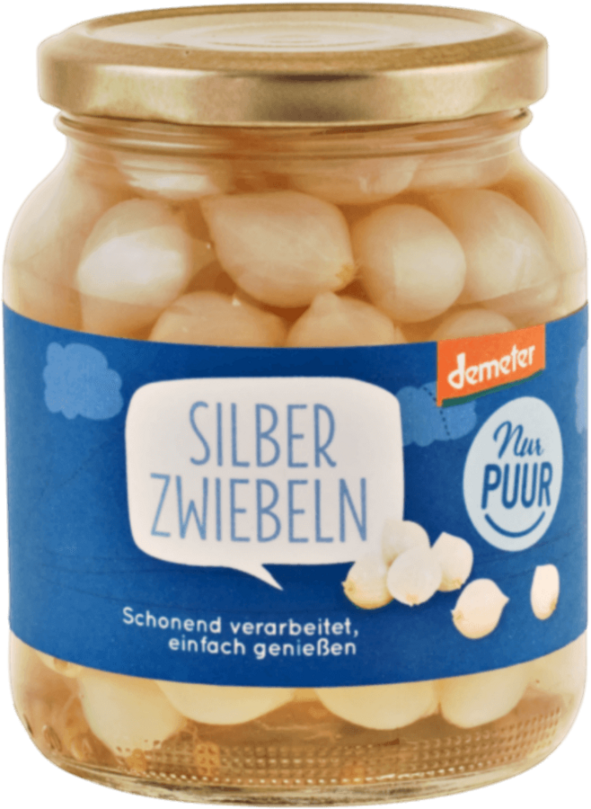 Silberzwiebeln demeter 340 g