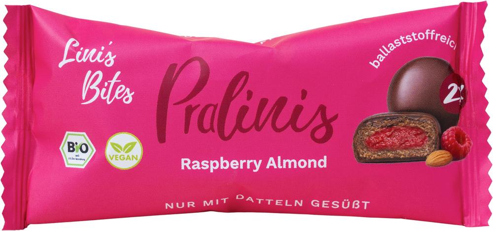 Raspberry Almond Caramel Pralinis Dattel-Kugeln 46 g
