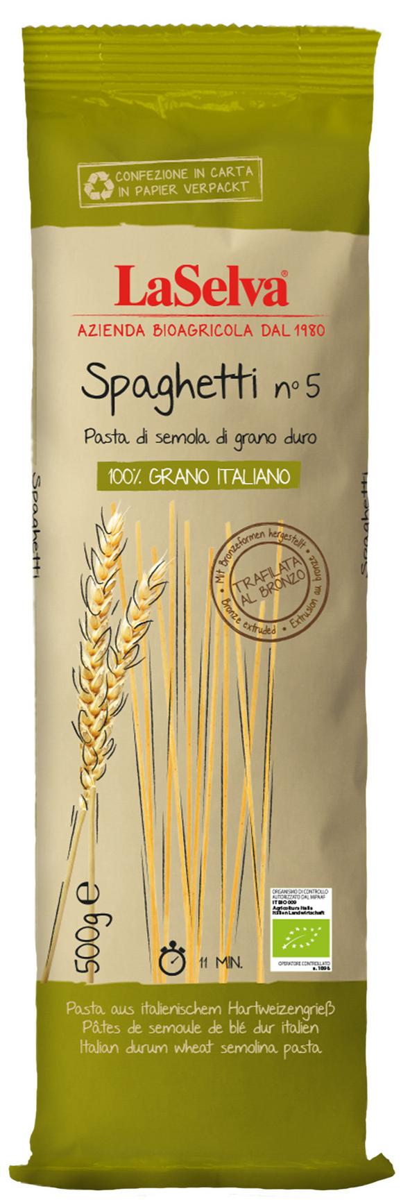 Spaghetti n°5 aus italienischem Hartweizengrieß 500 g