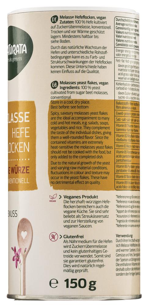 Melasse-Würzhefeflocken Dose 150 g
