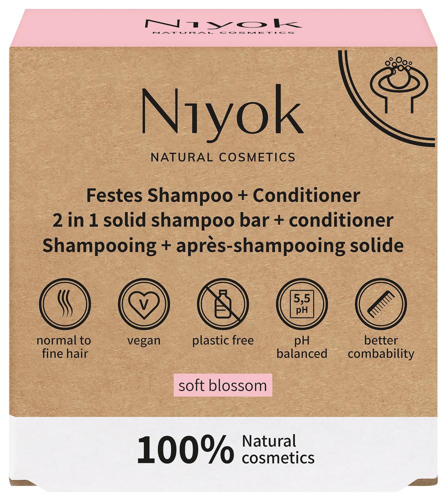 2in1 festes Shampoo & Conditioner Soft Blossom 80 g
