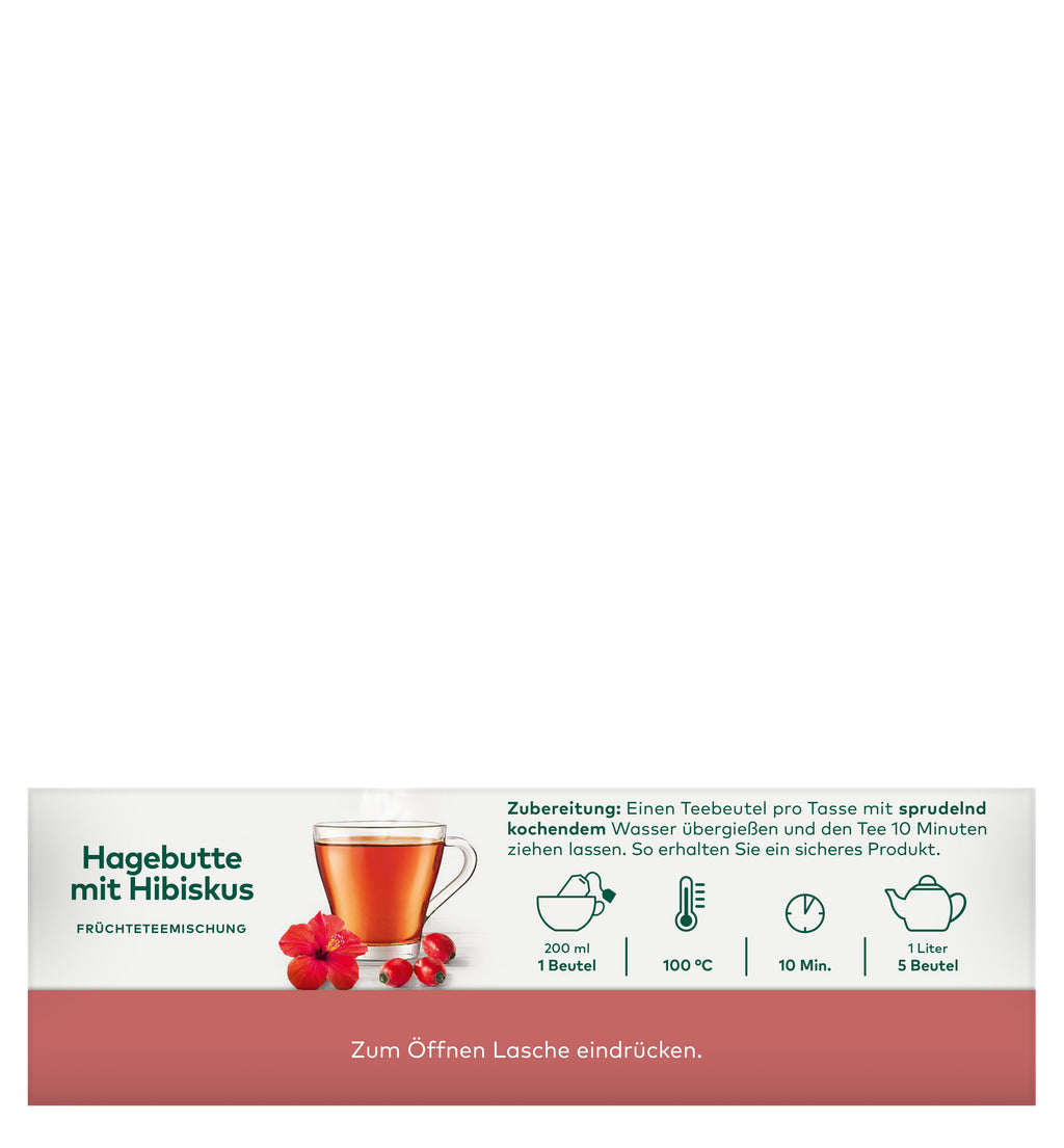 Hagebutte mit Hibiskus Früchtetee 50 g