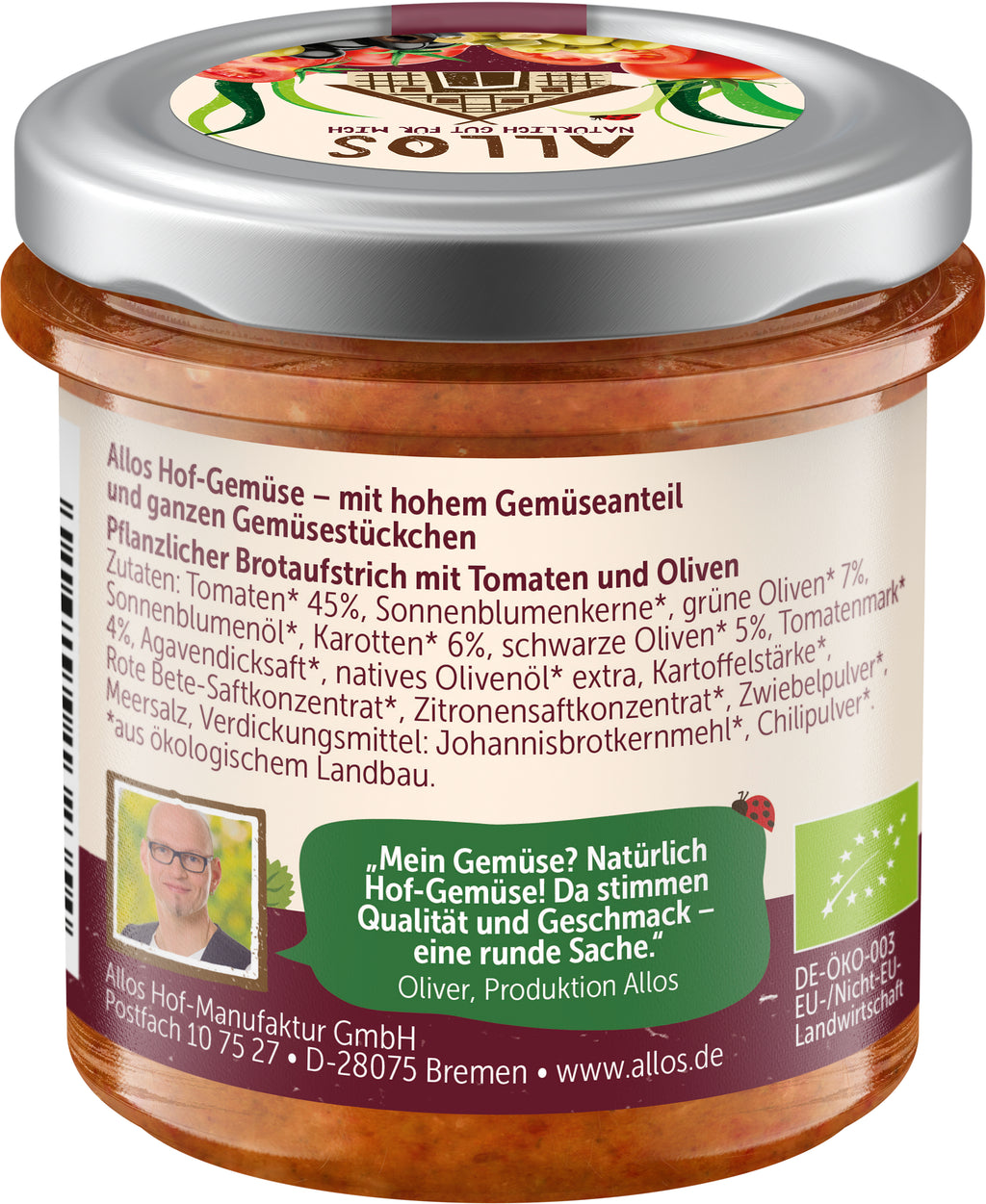 Hofgemüse Olivers Olive Tomate 135 g