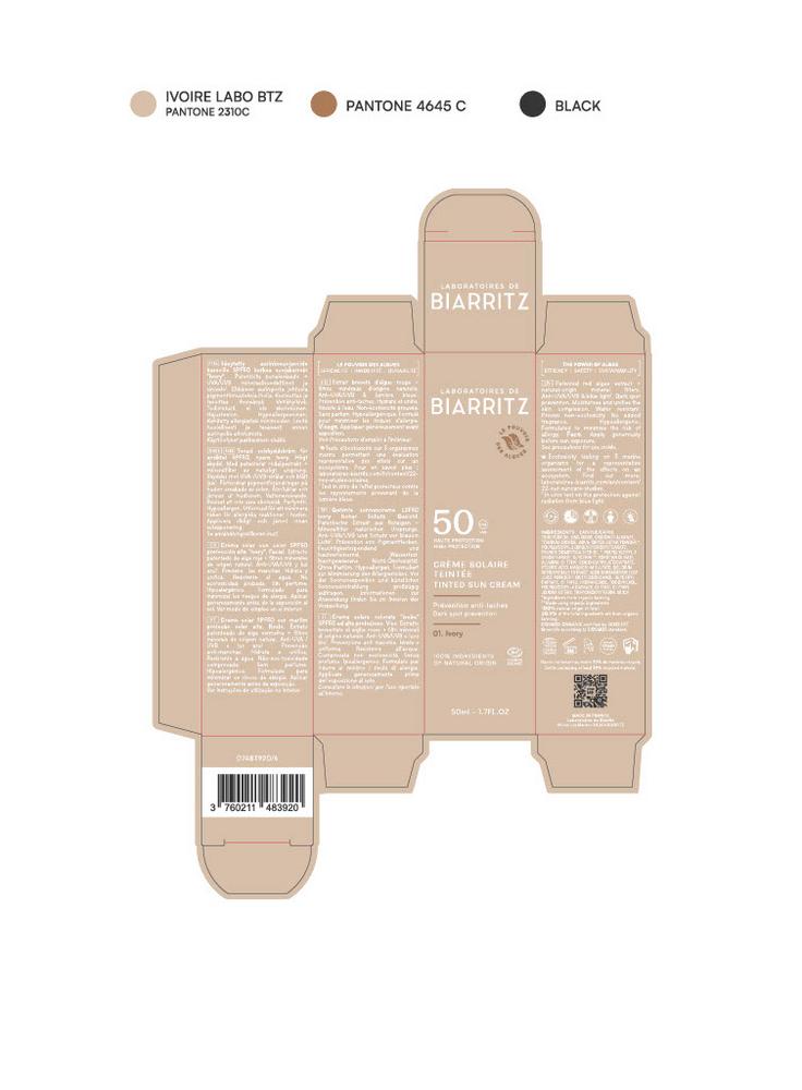 Getönte Sonnencreme Gesicht LSF50 elfenbein 50 ml