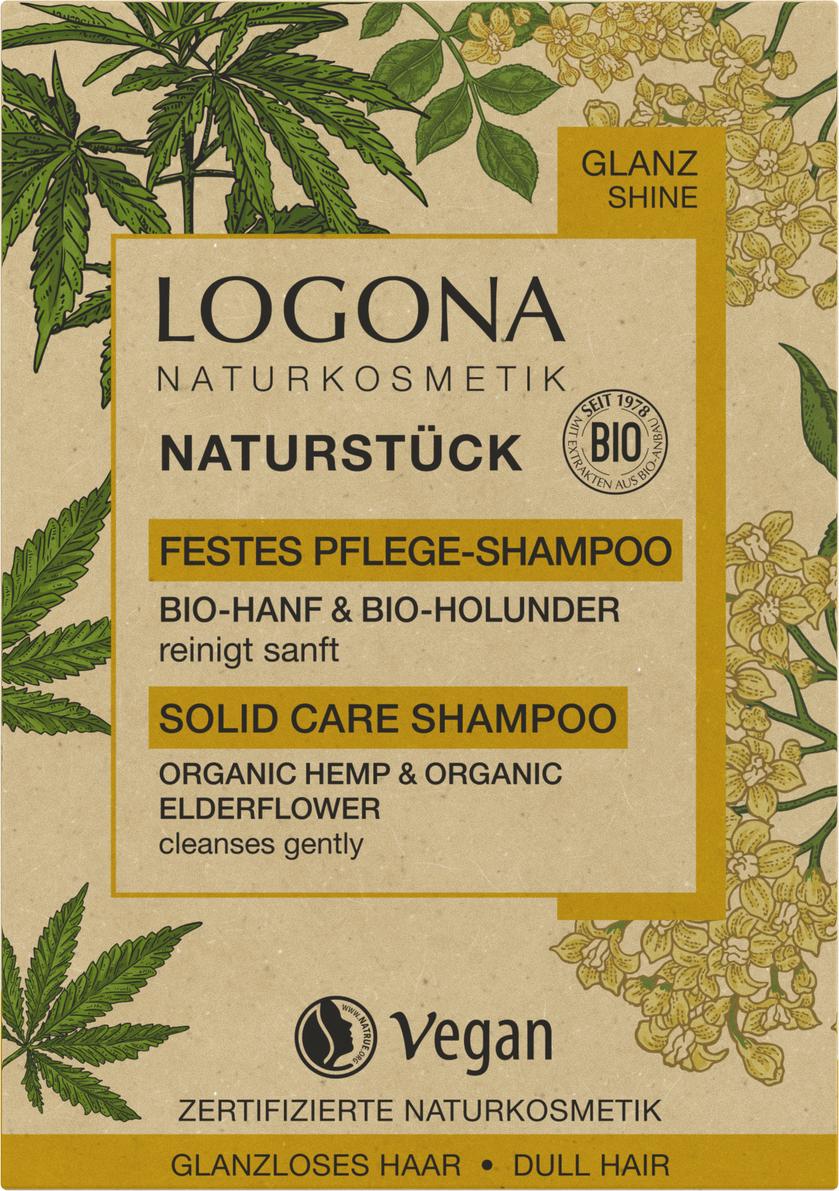 Festes Pflege Shampoo Bio-Hanf & Bio-Holunder 60 g