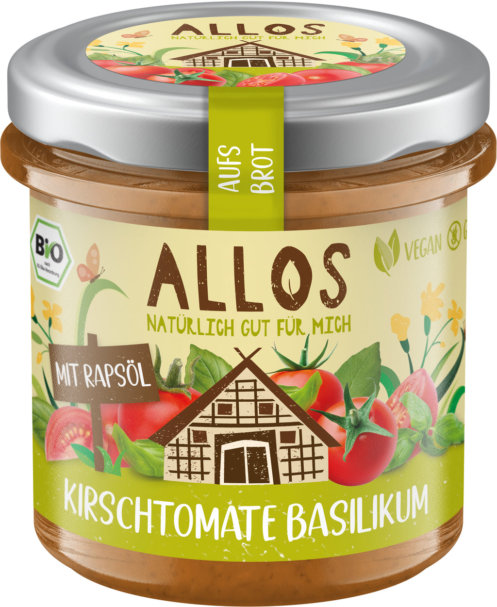 aufs Brot Kirschtomate & Basilikum 140 g