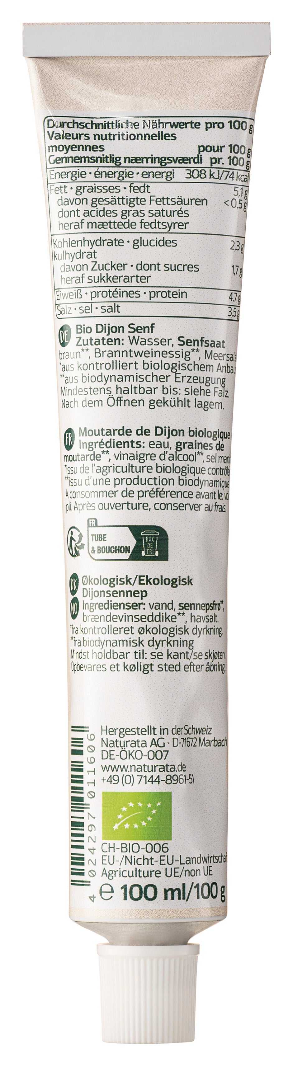 Dijon-Senf demeter  Tube 100 ml