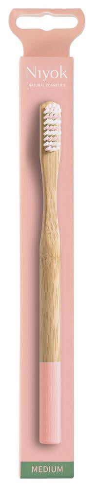 Bambuszahnbürste adult medium lachs 1 Stk