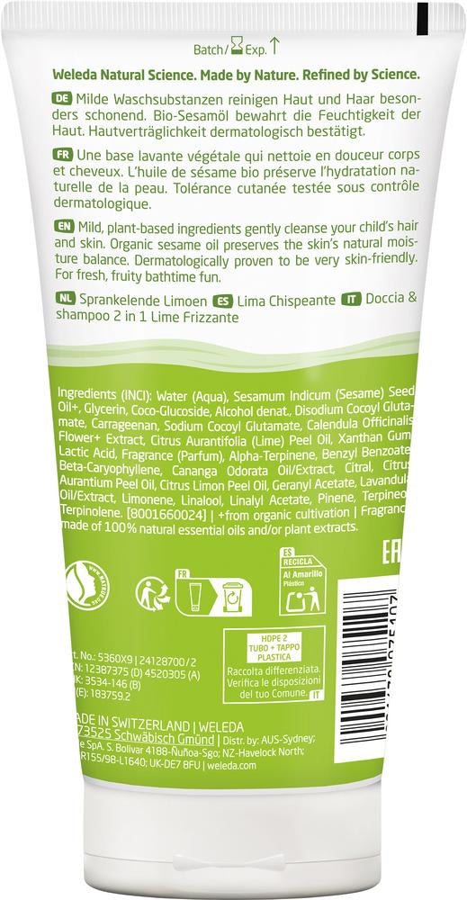 Kids 2in1 Shower&Shampoo Spritzige Limette 150 ml