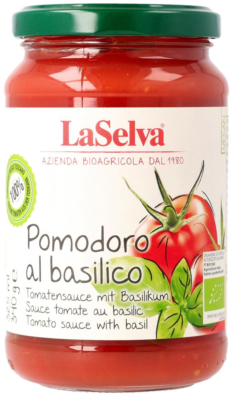 Tomate natur mit Basilikum Stücke 340 g