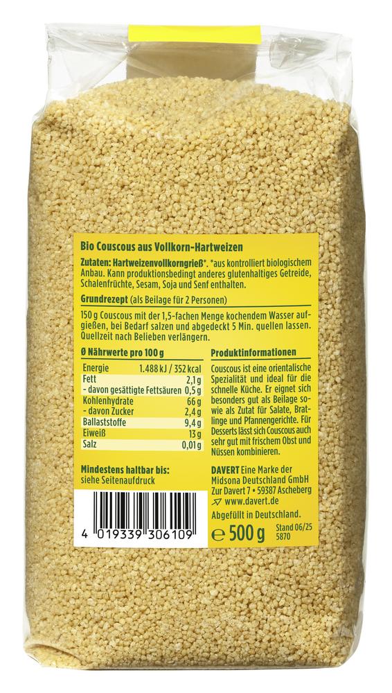 Couscous Vollkorn 500 g