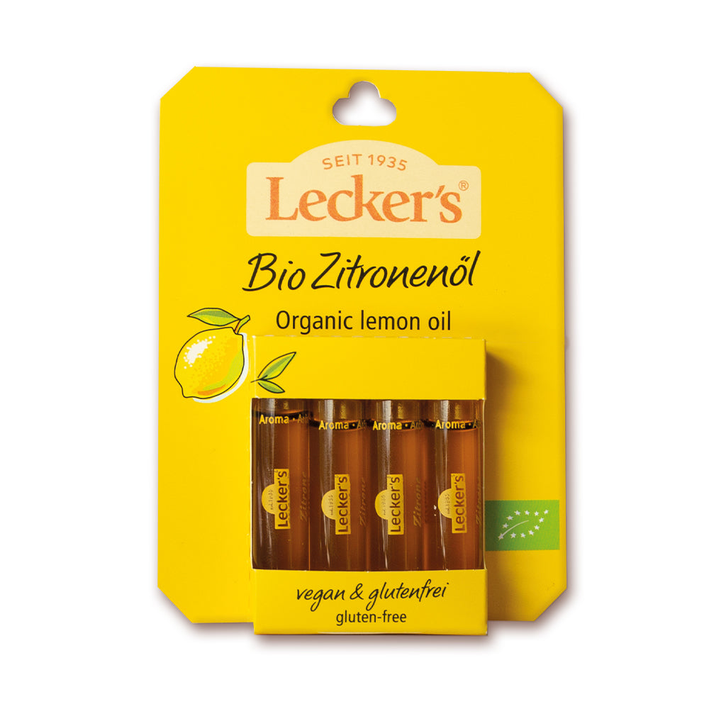 Zitronenöl - 100% naturreines Aroma 4x2 ml