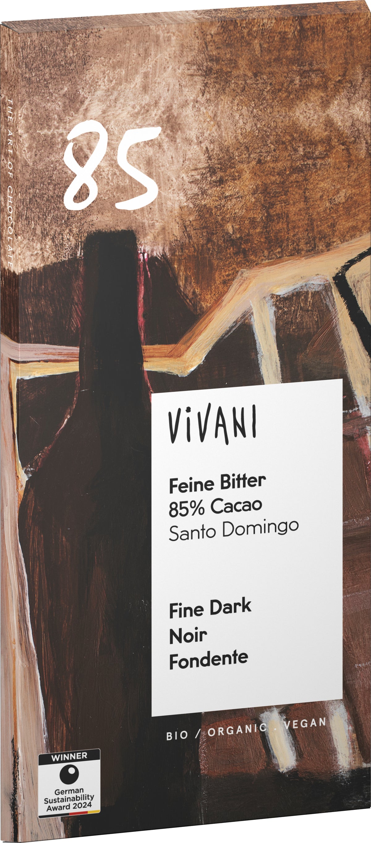 Feine Bitter Schokolade 85 % Cacao Santo Domingo 80 g