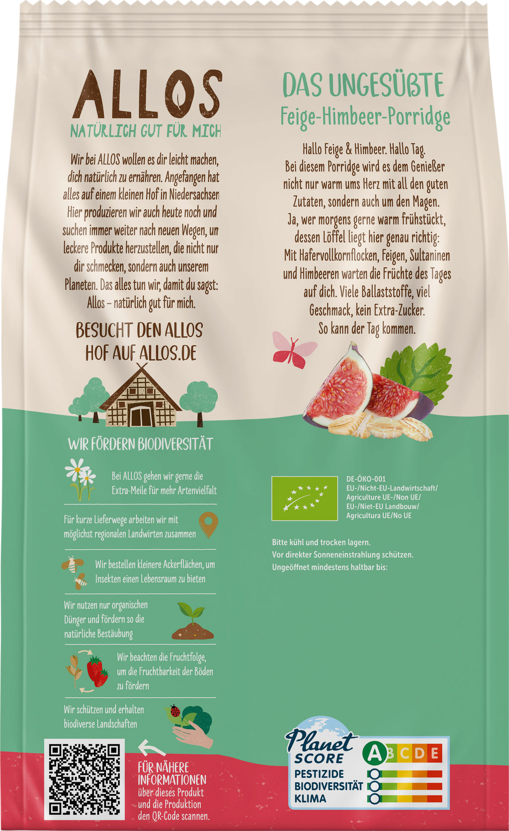 Der Ungesüßte Feige-Himbeer-Brei 500 g