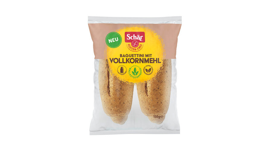 Baguettini mit Vollkornmehl 150 g
