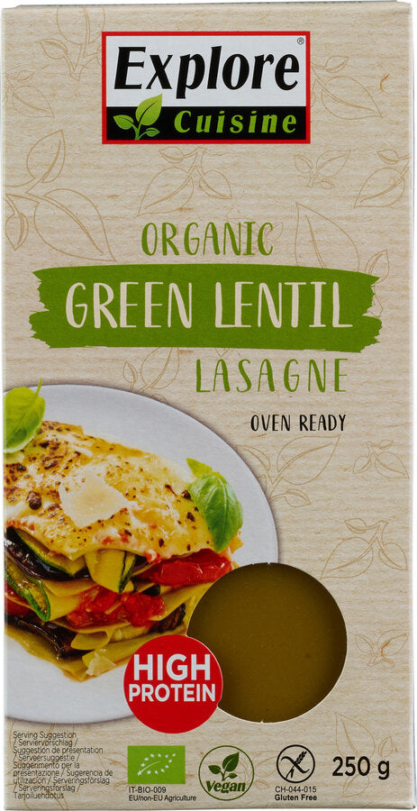 Lasagne aus grünen Linsen 250 g