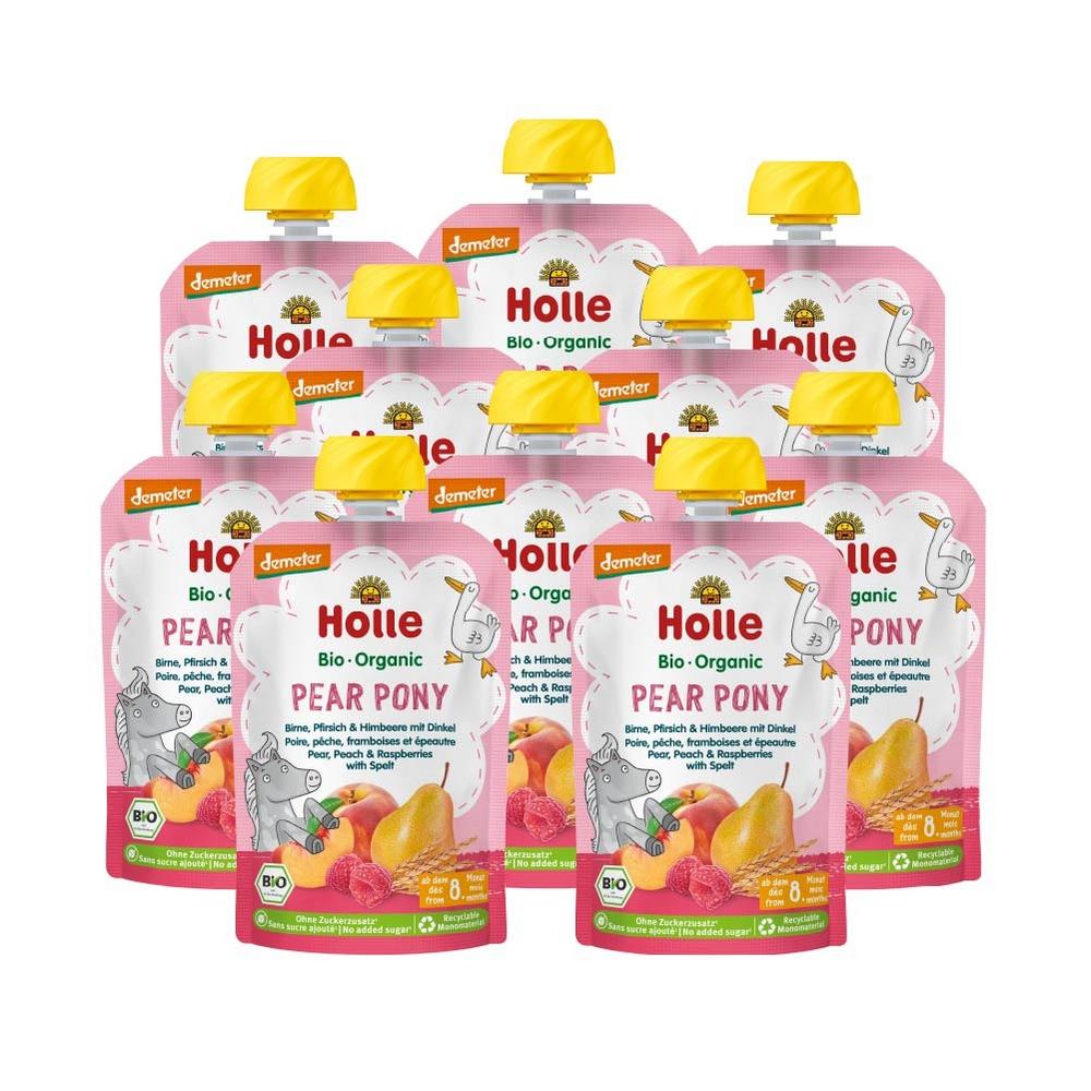 Pouchy Pear Pony demeter Birne,Pfirsich,Himb.+Dink 100 g