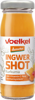 Shot Ingwer & Kurkuma demeter 2er facing Einweg 95 ml