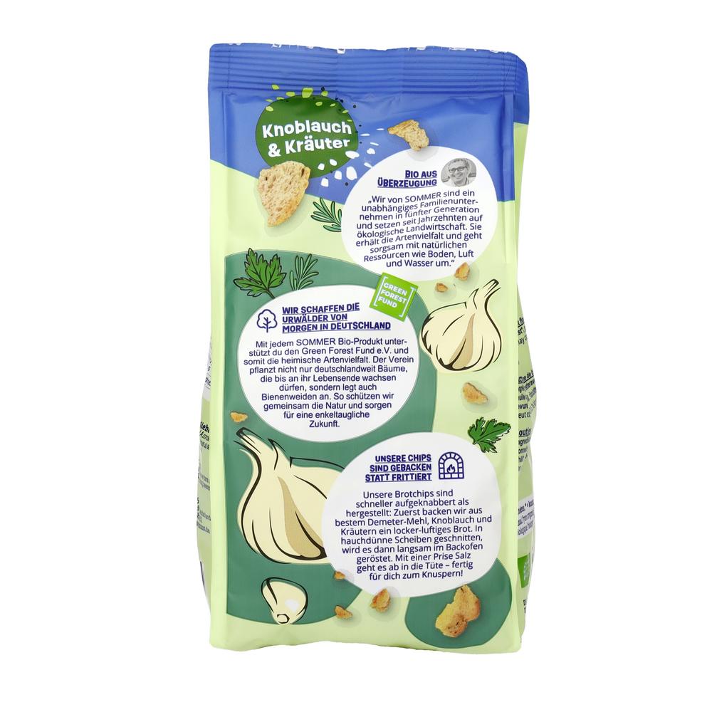 Brot-Chips Knoblauch & Kräuter demeter 100 g