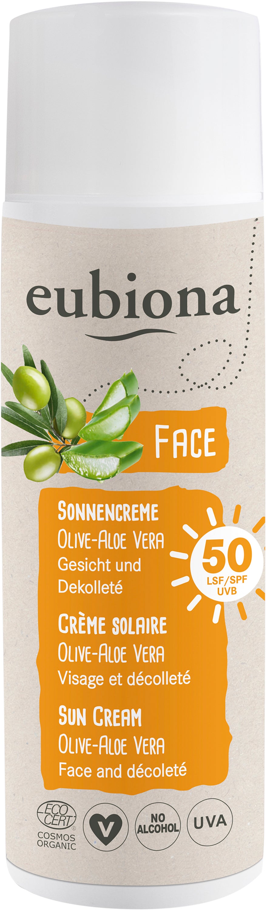 Sonnencreme LSF50 Olive-Aloe Vera 50 ml