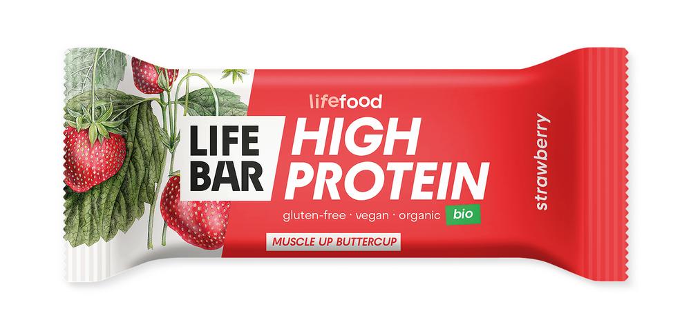 Lifebar Protein Strawberry Erdbeer-Früchteriegel 40 g