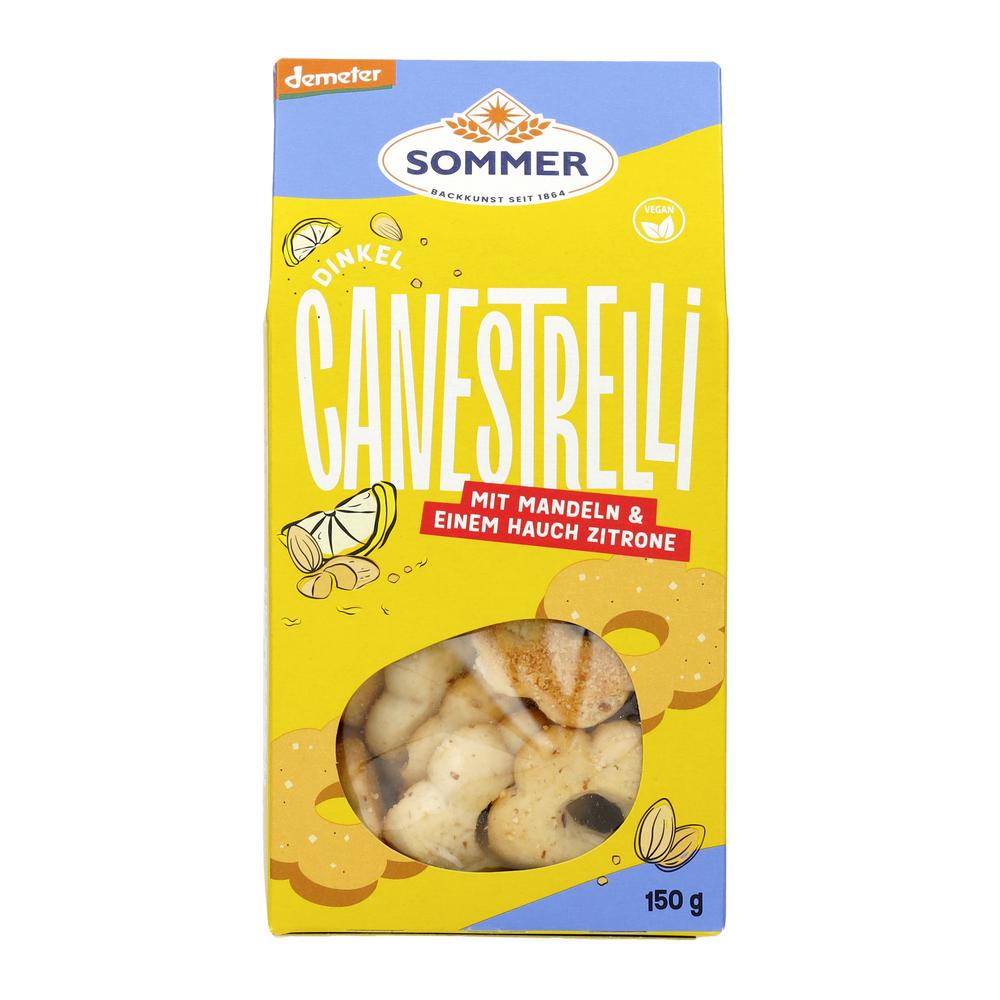 Dinkel Canestrelli mit Mandeln&Zitrone demeter 150 g