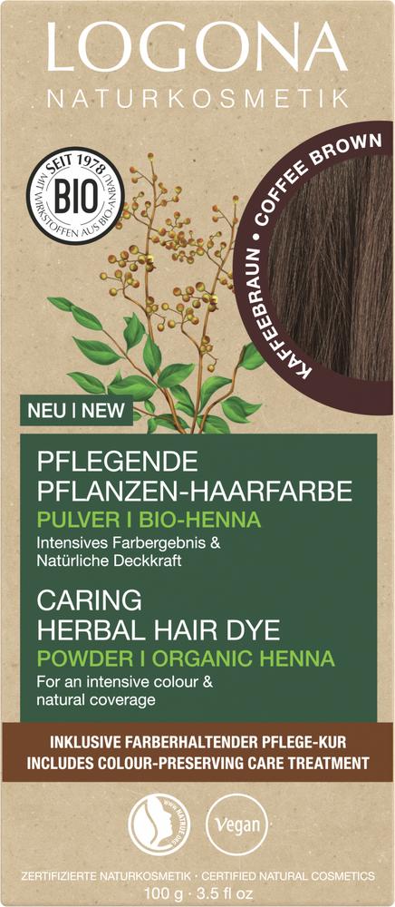 Pflegende Pflanzen-Haarfarbe Pulver 10 Kaffeebraun 100 g