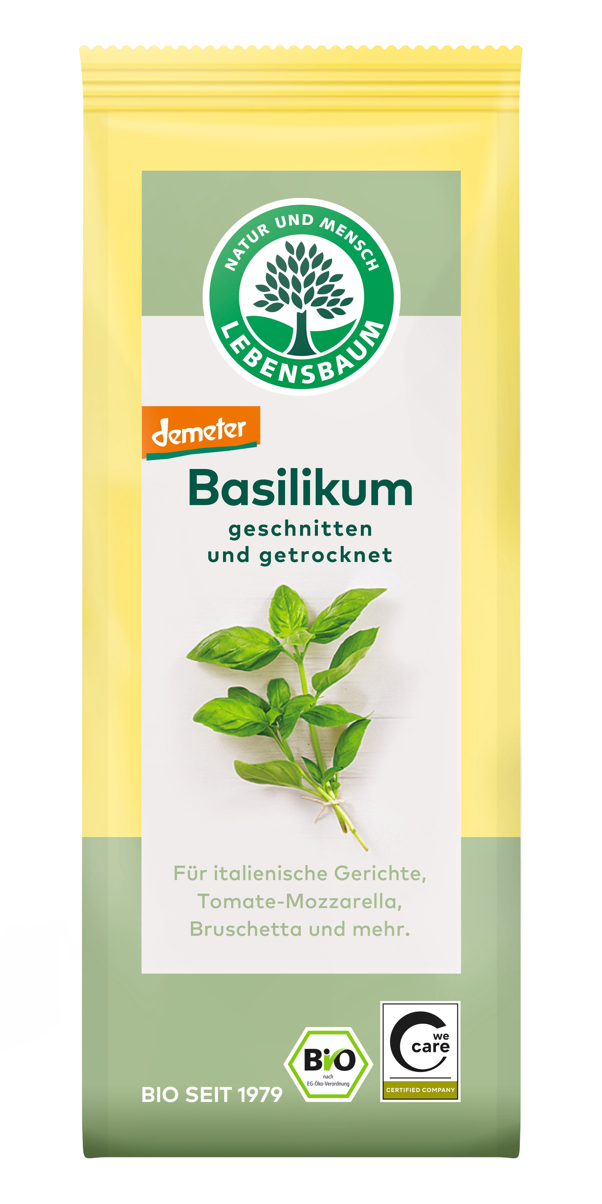 Basilikum gerebelt demeter 15 g