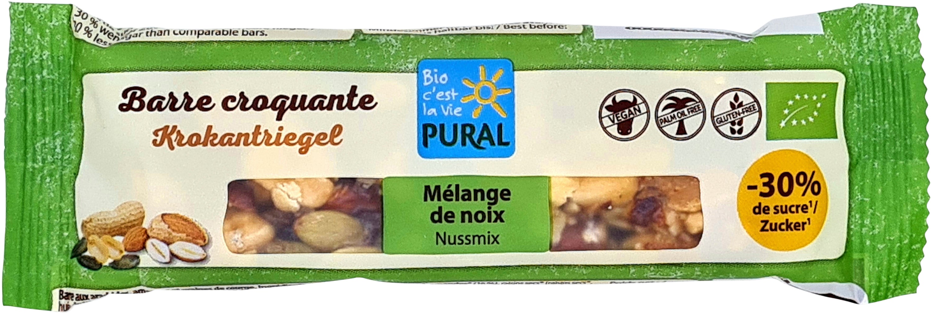 Nussmix Krokantriegel -30% Zucker 35 g