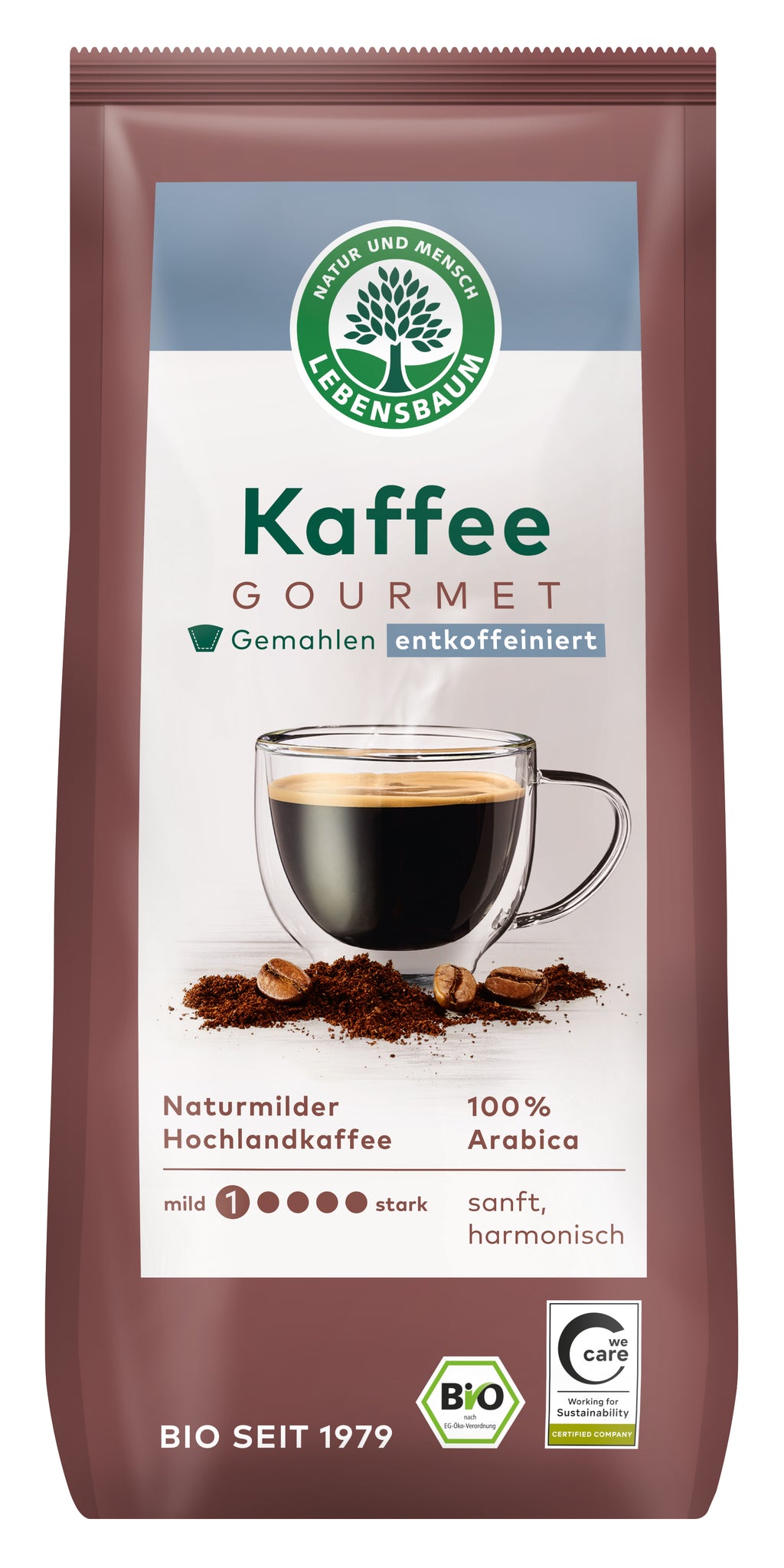 Gourmet-Kaffee gemahlen, entkoffeiniert 250 g