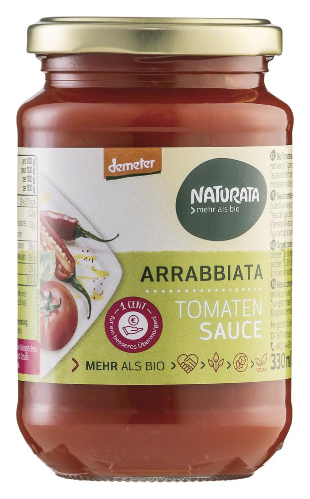 Arrabbiata Tomatensauce demeter 330 ml