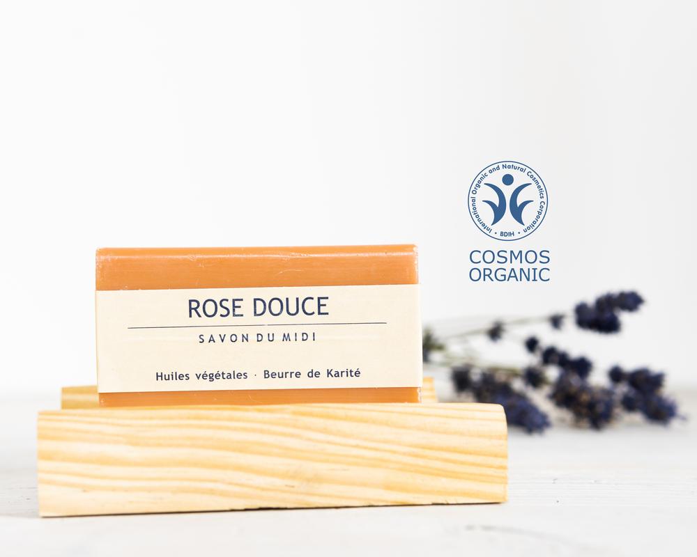 Seife mit Karité-Butter Rose Douce 100 g